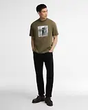 Thumbnail 3 of Barbour International Men's SMQ Brandon Tee - Mid Olive