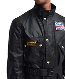 Thumbnail 8 of Barbour International Men's Union Jack Wax Jacket - Black