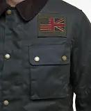 Thumbnail 7 of Barbour International Men's Steve McQueen Workers Wax Jacket - Sage