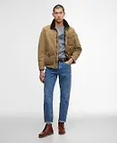 Thumbnail 3 of Barbour International Men's Drifter Washed Wax Jacket - Sand