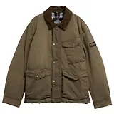 Thumbnail 1 of Barbour International Men's Winter Drifter Washed Waxed Jacket - Olive Night