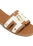 Thumbnail 10 of Holland Cooper Women's Monogram Slides - Tan Canvas