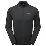Thumbnail 1 of Montane Men's Dart Zip Neck Long Sleeved Baselayer - Black