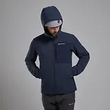 Thumbnail 8 of Montane Men's Tenacity XT Hooded Softshell Jacket - Eclipse Blue