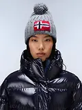 Thumbnail 3 of Napapijri Men's Semiury Bobble Beanie - Medium Grey Melange