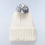 Thumbnail 3 of Napapijri Women's Semiury Bobble Beanie - Beige Dimity