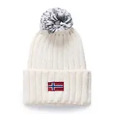 Thumbnail 1 of Napapijri Women's Semiury Bobble Beanie - Beige Dimity