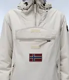Thumbnail 7 of Napapijri Women's Rainforest Pocket Anorak Jacket - Beige Silver