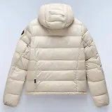 Thumbnail 2 of Napapijri Women's Aerons Rise Hooded Puffer Jacket - Beige Silver