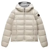 Thumbnail 1 of Napapijri Women's Aerons Rise Hooded Puffer Jacket - Beige Silver