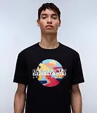 Thumbnail 2 of Napapijri Men's Valdor Short Sleeve T-Shirt - Black