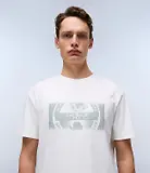 Thumbnail 3 of Napapijri Men's Vanni Short Sleeve T-Shirt - White Heron