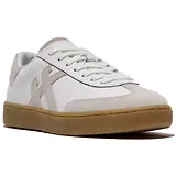 Thumbnail 1 of FitFlop Women's The Dash FF T-Toe Leather/Suede Trainers - Urban White Mix