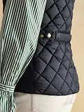 Thumbnail 6 of Joules Women's Braemar Luxe Showerproof Diamond Quilted Gilet - Navy Blue