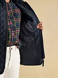 Thumbnail 10 of Joules Women's Minx Showerproof Diamond Quilted Gilet - Navy Blue