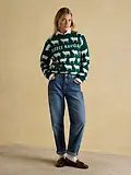 Thumbnail 5 of Joules Women's Fleece Navidad Intarsia Christmas Jumper - Green