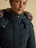 Thumbnail 8 of Joules Women's Aspen Long Showerproof Padded Coat - Navy