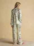 Thumbnail 3 of Joules Women's Bonnie Satin Pyjama Set - Cream/Land Rover