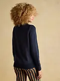 Thumbnail 3 of Joules Women's Noelle Reindeer Intarsia Knit Christmas Jumper - Navy