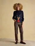 Thumbnail 4 of Joules Women's Noelle Reindeer Intarsia Knit Christmas Jumper - Navy