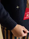 Thumbnail 7 of Joules Women's Noelle Reindeer Intarsia Knit Christmas Jumper - Navy