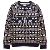 Thumbnail 1 of Joules Men's Baa Humbug Crew Neck Jumper - Navy