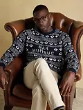 Thumbnail 4 of Joules Men's Baa Humbug Crew Neck Jumper - Navy
