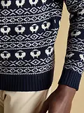 Thumbnail 6 of Joules Men's Baa Humbug Crew Neck Jumper - Navy