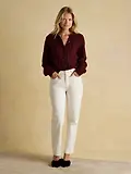 Thumbnail 4 of Joules Women's Rafferty Cable Knit Cardigan - Wine