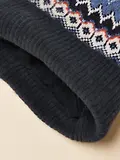 Thumbnail 3 of Joules Women's Kara Fairisle Bobble Beanie Hat - Navy