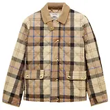 Thumbnail 1 of Joules Women's Harrogate Showerproof Diamond Quilted Barn Jacket - Beige Check