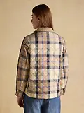 Thumbnail 3 of Joules Women's Harrogate Showerproof Diamond Quilted Barn Jacket - Beige Check