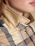 Thumbnail 9 of Joules Women's Harrogate Showerproof Diamond Quilted Barn Jacket - Beige Check