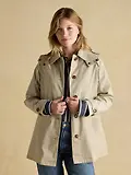 Thumbnail 7 of Joules Women's Rainmore Waterproof Button Through Raincoat - Neutral