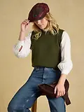 Thumbnail 4 of Joules Women's Ashby Flat Cap - Berry Tweed