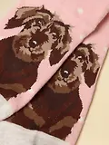 Thumbnail 2 of Joules Women's Everyday Cotton Blend 2 Pack Socks - Pink / Grey Dog
