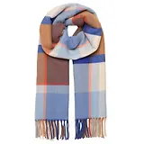 Thumbnail 1 of Joules Women's Langtree Scarf - Blue Cream Check