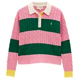 Thumbnail 1 of Joules Women's Cable Rugby Jumper - Pink / Green