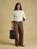 Thumbnail 8 of Joules Women's Rafferty Cable Knit Jumper - Cream