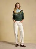 Thumbnail 4 of Joules Women's Landscape Pattern Cotton Blend Knitted Jumper - Green