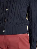 Thumbnail 6 of Joules Women's Cable Knit Button Up Cardigan - Navy