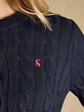 Thumbnail 8 of Joules Women's Cable Knit Button Up Cardigan - Navy