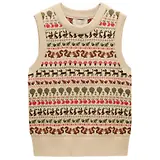 Thumbnail 1 of Joules Women's Orchard Pattern Cotton Blend Crew Neck Knitted Vest - Oatmeal