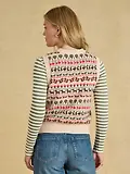 Thumbnail 3 of Joules Women's Orchard Pattern Cotton Blend Crew Neck Knitted Vest - Oatmeal