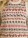Thumbnail 5 of Joules Women's Orchard Pattern Cotton Blend Crew Neck Knitted Vest - Oatmeal