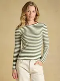 Thumbnail 2 of Joules Women's Sophie Long Sleeve Ribbed Fitted T-Shirt - Khaki Green