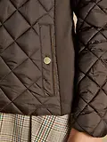 Thumbnail 5 of Joules Women's Braemar Luxe Showerproof Diamond Quilted Coat - Chocolate Brown