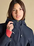 Thumbnail 10 of Joules Women's Portwell Waterproof Raincoat With Hood - Navy