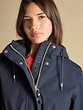 Thumbnail 12 of Joules Women's Portwell Waterproof Raincoat With Hood - Navy