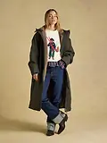 Thumbnail 6 of Joules Women's Coverall Oversized Fleece Lined Waterproof Coat - Green